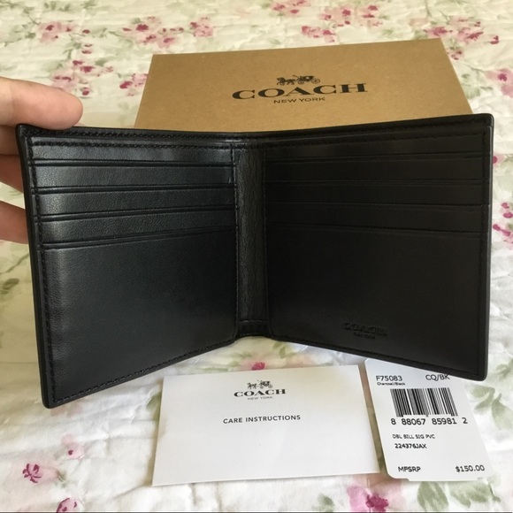 🌻Coach Men’s Wallet Double Billfold NWT. - Picture 3 of 6